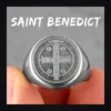 Bague homme acier - Saint-Benoit hip hop - Argent