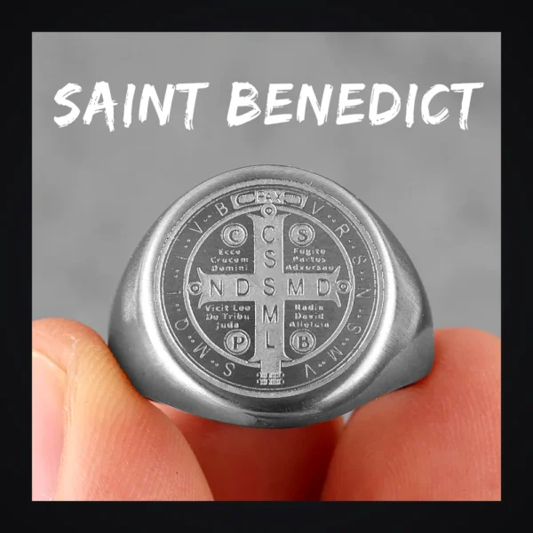Bague homme acier - Saint-Benoit hip hop - Argent