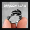 Bague homme acier - griffe de dragon