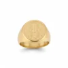 Bague homme acier - Saint-Benoit hip hop - doré