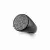 Hecb15fe5f76548d28a9e1f15cebe879aY-1 Bague homme acier - Saint-Benoit hip hop - Noir
