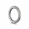 Bague homme acier noir - anneau sobre - message gravé