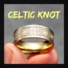 Bague homme acier - nœud celtique viking - Doré