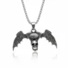 Collier homme acier - Moto - moto ailée