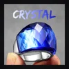 S36ddb5474c3d48ba8e302773ce34b930n-1 Bague homme acier - cristal gothique - Bleu
