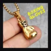 Collier homme acier - Gants de boxe