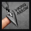 Collier homme acier - flèche viking - pointe de flèche