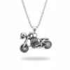 Collier homme acier - Route 66 - chopper noir