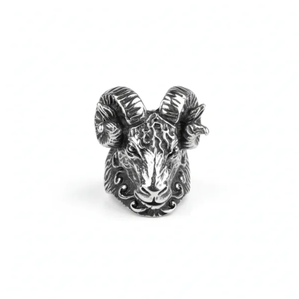 Bague homme acier - aigle, dragon ou serpent - Chèvre