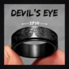 Bague homme acier - démon multi-yeux - anneau tournant yeux espacés (Noir)