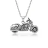 Collier homme acier - Moto - chopper argenté II