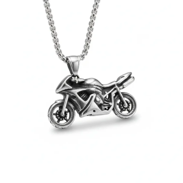 Collier homme acier - Route 66 - moto sport