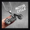 Sddc650a7cb914855b08838137793b993o-3 Collier homme acier - Route 66 - chopper argenté