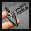 Collier homme acier - flèche viking - Pendentif Uniquement
