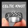 Bague homme acier - nœud celtique